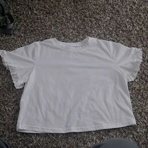 White dressy crop top! From amazon!